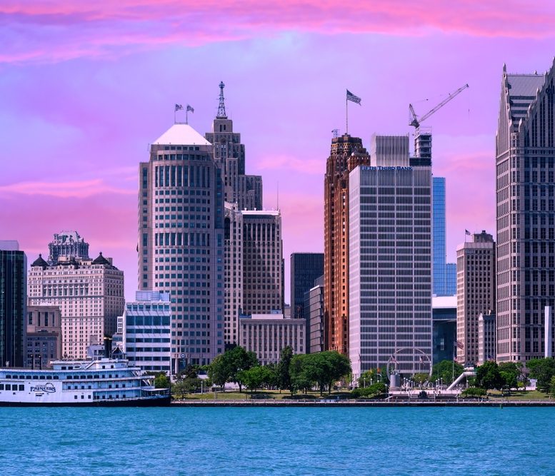 Detroit,,Usa,-,June,21,,2024:,City,Cityscape,And,Skyline