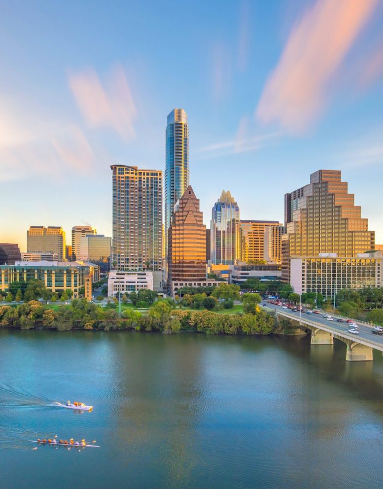 Downtown,Skyline,Of,Austin,,Texas,In,Usa,From,Top,View