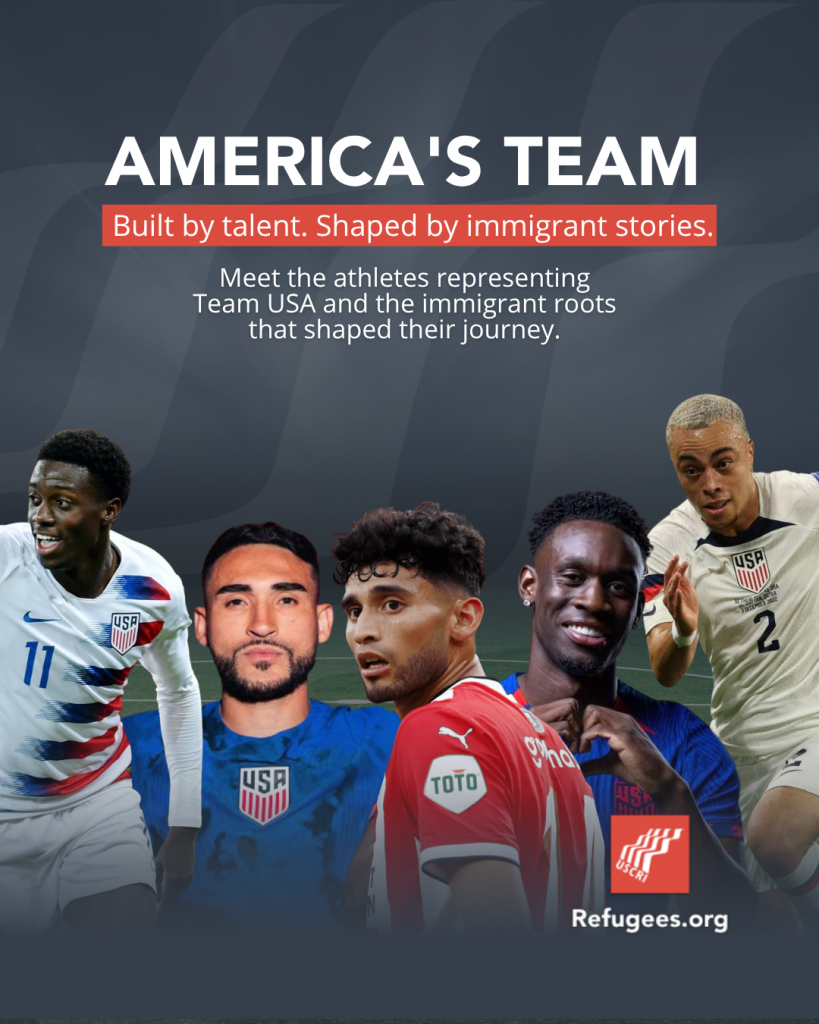 AMERICA'S TEAM Built by talent. Shaped by immigrant stories.