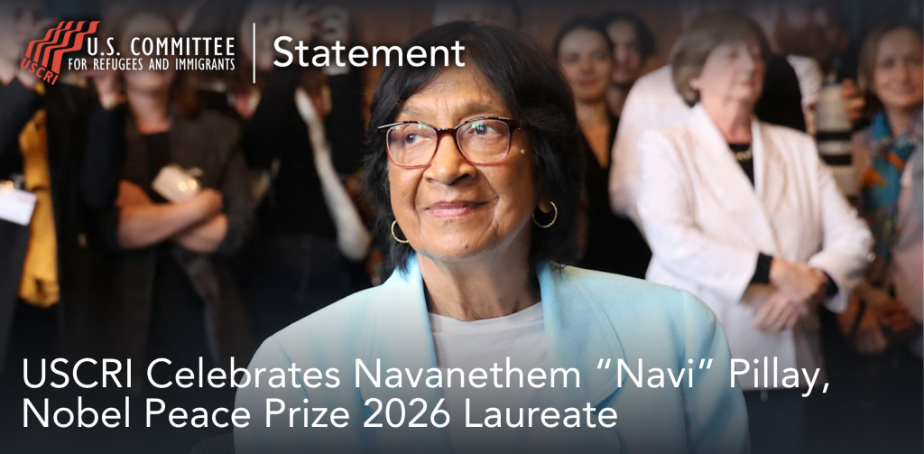 Statement: USCRI Celebrates Navanethem “Navi” Pillay, Nobel Peace Prize 2026 Laureate